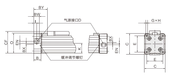 OSP Series Mechanical Rodless Cylinder