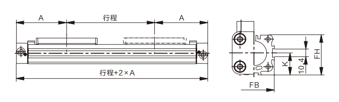 OSP Series Mechanical Rodless Cylinder