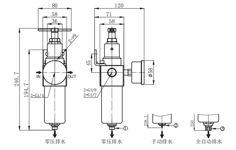 Stainless Steel Filter Regulator