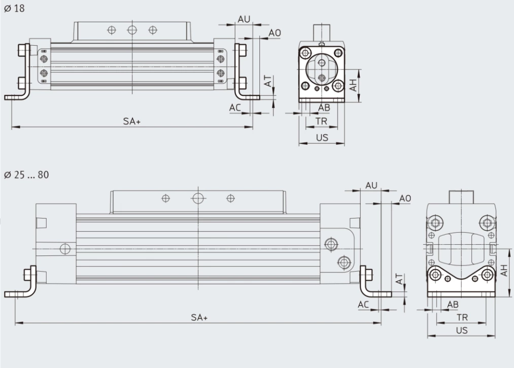 Rodless Cylinder DGC-K