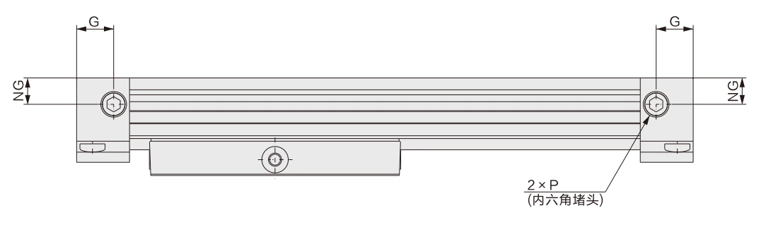 MY3A/3B Series Mechanical Joint Rodless Cylinder/Basic Type