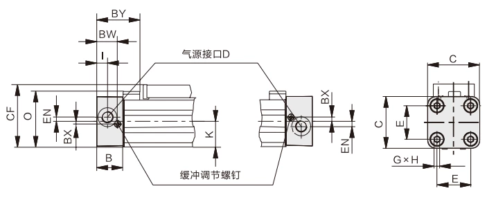 OSP Series Mechanical Rodless Cylinder