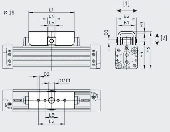 Rodless Cylinder DGC-K