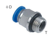 Pneumatic Tube Fittings With G Thread(O-Ring)