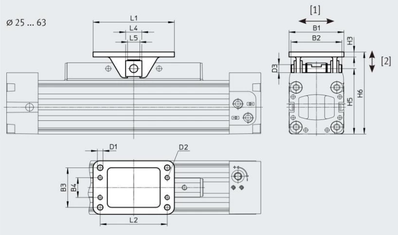 Rodless Cylinder DGC-K