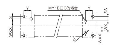 MY1B Series Mechanical Joint Rodless Cylinder/Basic Type