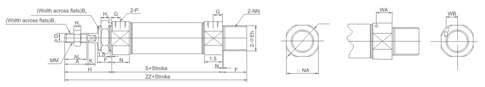 CM2 Series Mini Cylinder