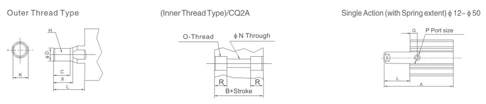 CQ2 Series Compact Cylinder