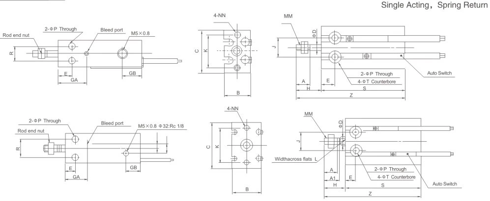 CU Series Free Installation Cylinder