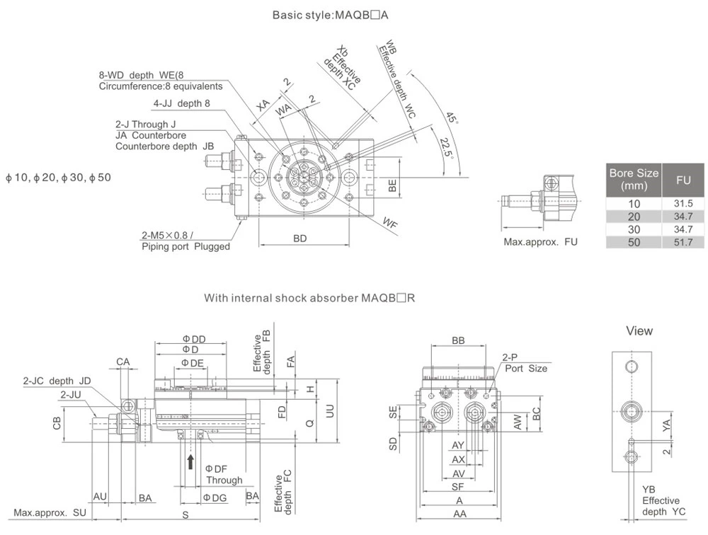 MSQ Series Rotary Cylinder