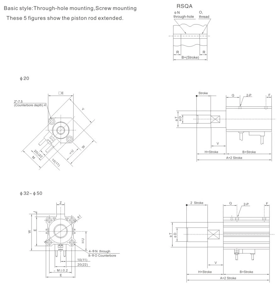 RSQ Series Stopper Cylinder