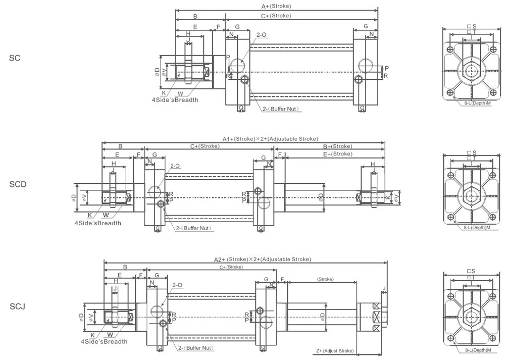 SC/SU Series Standard Cylinder