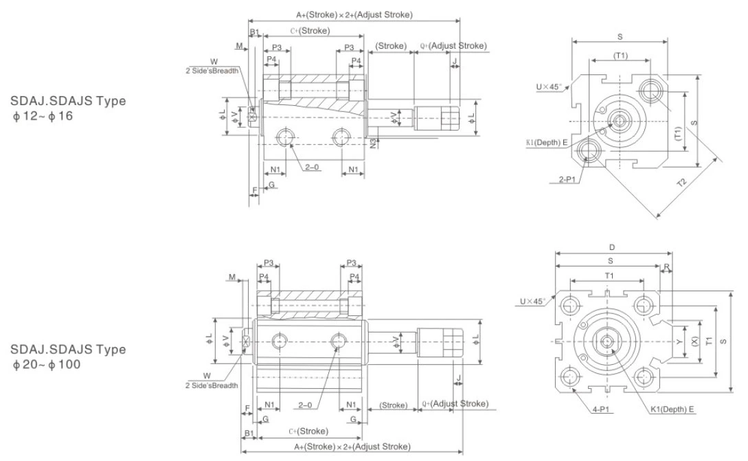 SDA Series Compact Cylinder