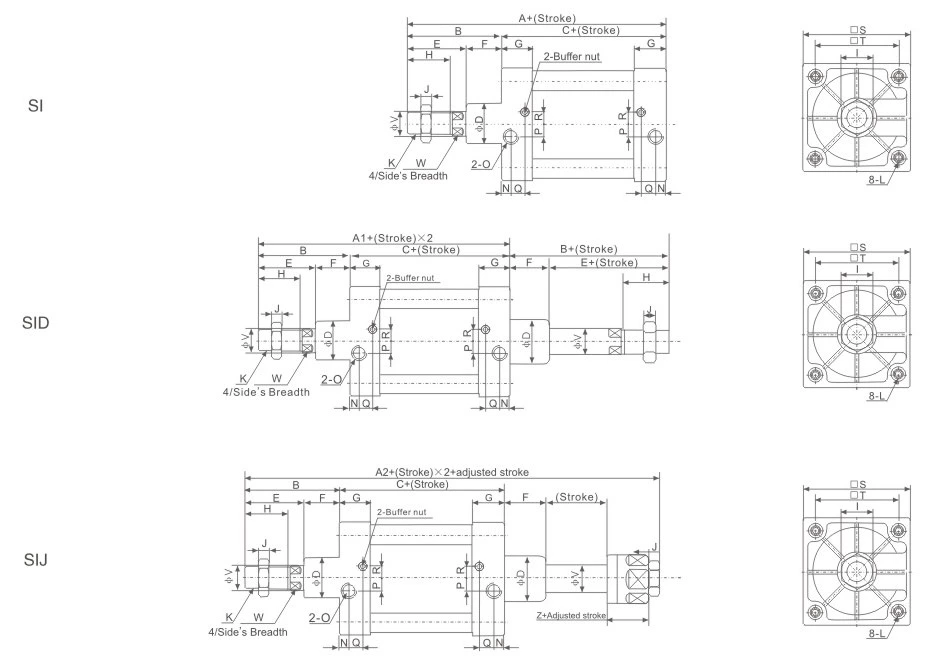 SI Series Standard Cylinder(ISO6431)